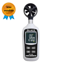 Anemómetro con Termómetro AH-348: Viento y Temperatura Precisa