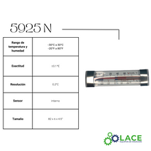 Termómetro Análogo Taylor 5925N -30°C a 30°C (-20°F a 80°F)