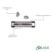 Termómetro Análogo Taylor 5925N -30°C a 30°C (-20°F a 80°F)