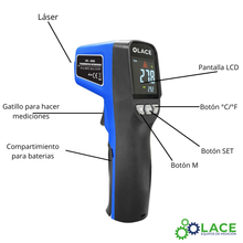 Termómetro Infrarrojo IR-496: Medición Precisa Sin Contacto