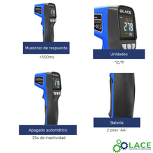 Termómetro Infrarrojo IR-496: Medición Precisa Sin Contacto