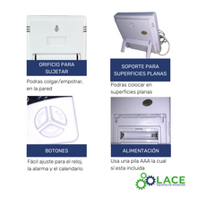 Termohigrómetro Digital LACE NTV-8: Control Preciso Temp/Humedad