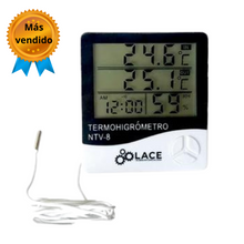 Termohigrómetro Digital LACE NTV-8: Control Preciso Temp/Humedad