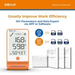 Termohigrómetro Data Logger con sensor externo Elitech GSP-6PRO-TE+THE -40 °C a 85 °C y 10 %RH a 99 %RH