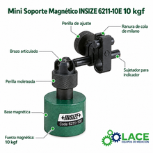 Mini Soporte Magnético INSIZE 6211-10E 10 kgf