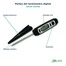 Termómetro digital de lectura instantánea Taylor 3519FDA – -40 a 230 °C