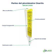 Pluviómetro ClearVu Taylor 2702N – 5 pulgadas / 127 mm
