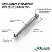 Stylus para Indicadores INSIZE 6284-9 (0.50")