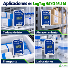 Termohigrómetro DataLogger desechable LogTag HAXO-16U-M -30 °C a +70 °C / 0 a 100 % HR.