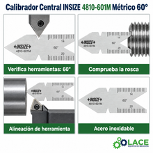 Calibrador Central INSIZE 4810-601M Métrico 60°