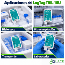 Termómetro DataLogger LogTag TRIL-16U -85 °C a +40 °C