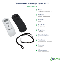 Termómetro infrarrojo Taylor 9527 – -55 a 220 °C