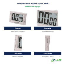 Temporizador digital de lectura superrápida Taylor 5896