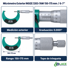 Micrómetro Exterior INSIZE 3203-7AM 150-175 mm / 6-7"