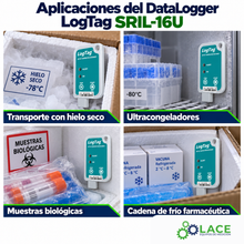 DataLogger de baja temperatura LogTag SRIL-16U -85 °C a +40 °C (USB integrado)