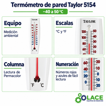 Termómetro de pared Taylor 5154 – -40 a 50 °C