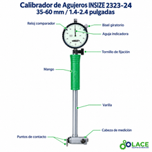 Calibrador de Agujeros INSIZE 2323-24 35-60 mm / 1.4-2.4"