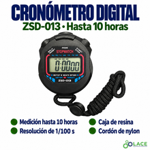 Cronómetro digital LACE ZSD-013 (hasta 10 horas)
