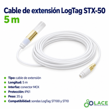 Cable de extensión LogTag STX-50 (5 m)