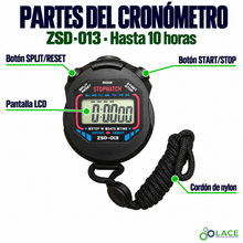 Cronómetro digital LACE ZSD-013 (hasta 10 horas)