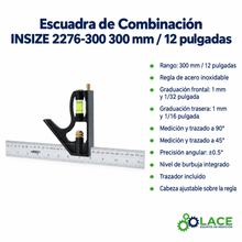 Escuadra de Combinación INSIZE 2276-300 300 mm / 12"
