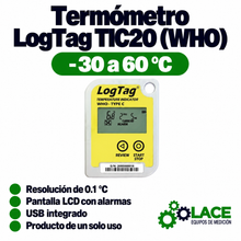 Termómetro LogTag desechable TIC20 (WHO) (-30 a 60 °C)