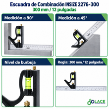 Escuadra de Combinación INSIZE 2276-300 300 mm / 12"