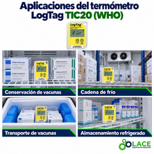 Termómetro LogTag desechable TIC20 (WHO) (-30 a 60 °C)