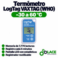 Termómetro LogTag VAXTAG (WHO) (-30 a 60 °C)