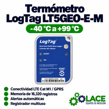 Termómetro LogTag LT5GEO-E-M -40 °C a +99 °C.