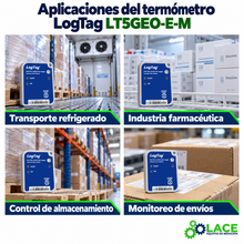 Termómetro LogTag LT5GEO-E-M -40 °C a +99 °C.