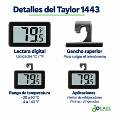 Termómetro digital para refrigerador Taylor 1443 – -20 a 60 °C
