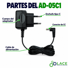 Adaptador de Corriente CA TandD AD-05C1