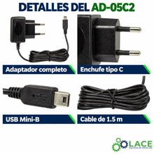 Adaptador de Corriente CA TandD AD-05C2