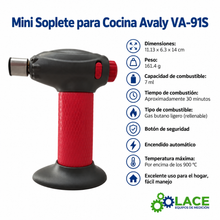 Mini Soplete para Cocina Avaly VA-91S