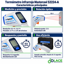 Termómetro infrarrojo Mastercool 52224-A