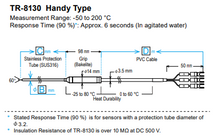 Sensor de Temperatura Tipo Manual TandD TR-8130