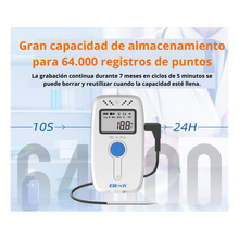 Datalogger temperatura y humedad Elitech RC-4H PRO -30~60°C
