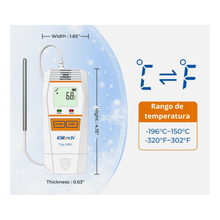 Data Logger Temperatura Elitech T-log 100EL -196°C a 150°C