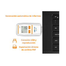 Data Logger Temperatura y Humedad Elitech Tlog 10H -30°C a 70°C / 0 a 100 %HR