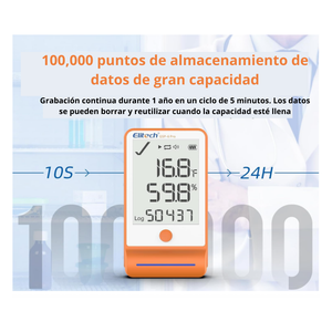 Termohigrómetro Data Logger Elitech GSP-6 PRO