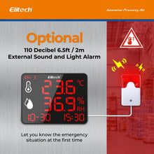 Termohigrómetro Data Logger WiFi con sensor externo y alarma sonora y visual Elitech DR 230W-1EH-ALRM -40 °C a 85 °C y 0 %HR a 95 %HR