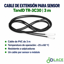 Cable de Extensión para Sensor TandD TR-3C30 de 3 m