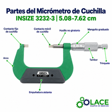 Micrómetro Insize 3232-3    5.08 cm – 7.62 cm