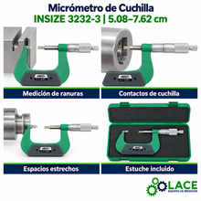 Micrómetro Insize 3232-3    5.08 cm – 7.62 cm