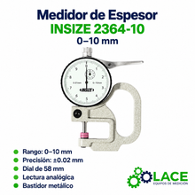 Medidor de Espesor Insize 2364-10  0-10 mm