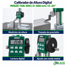 Calibrador de Altura Digital Insize 1156-600   0-600 mm / 0-24"
