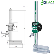 Calibrador de Altura Digital Insize 1156-600   0-600 mm / 0-24"