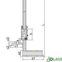 Calibrador de Altura Digital Insize 1150-600E 0-600 mm / 0-24"