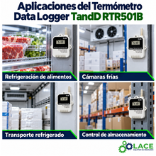 Termómetro Data Logger TandD RTR501B de Sensor Interno -40 a 80°C